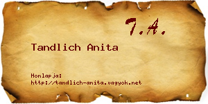 Tandlich Anita névjegykártya